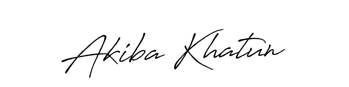 Akiba Khatun stylish signature style. Best Handwritten Sign (Antro_Vectra_Bolder) for my name. Handwritten Signature Collection Ideas for my name Akiba Khatun. Akiba Khatun signature style 7 images and pictures png