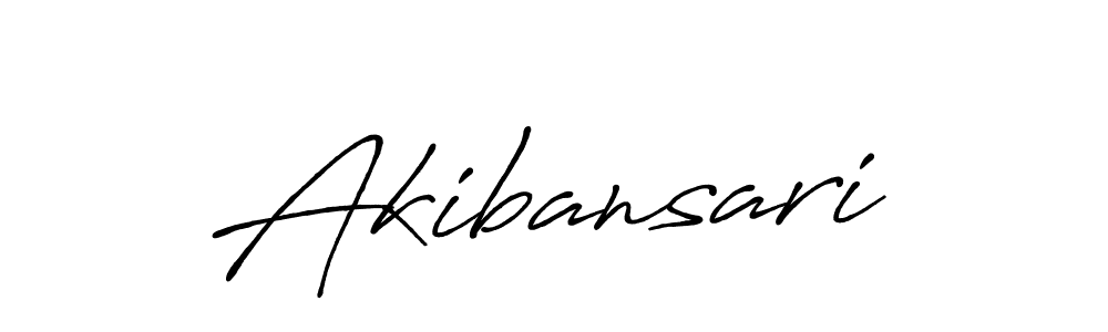 Make a beautiful signature design for name Akibansari. With this signature (Antro_Vectra_Bolder) style, you can create a handwritten signature for free. Akibansari signature style 7 images and pictures png