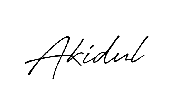 Akidul stylish signature style. Best Handwritten Sign (Antro_Vectra_Bolder) for my name. Handwritten Signature Collection Ideas for my name Akidul. Akidul signature style 7 images and pictures png