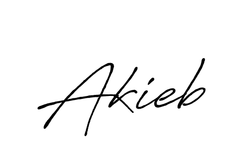 Design your own signature with our free online signature maker. With this signature software, you can create a handwritten (Antro_Vectra_Bolder) signature for name Akieb. Akieb signature style 7 images and pictures png