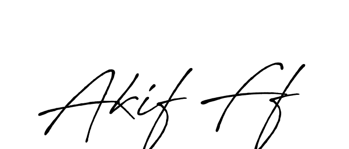 It looks lik you need a new signature style for name Akif Ff. Design unique handwritten (Antro_Vectra_Bolder) signature with our free signature maker in just a few clicks. Akif Ff signature style 7 images and pictures png