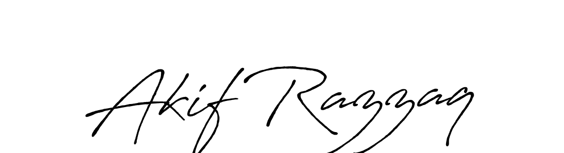 Also we have Akif Razzaq name is the best signature style. Create professional handwritten signature collection using Antro_Vectra_Bolder autograph style. Akif Razzaq signature style 7 images and pictures png