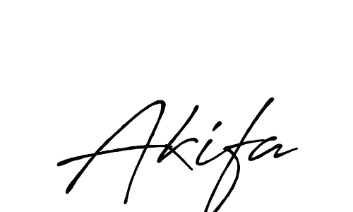 Design your own signature with our free online signature maker. With this signature software, you can create a handwritten (Antro_Vectra_Bolder) signature for name Akifa. Akifa signature style 7 images and pictures png