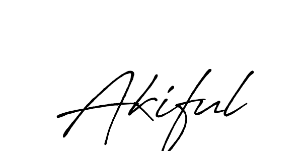 It looks lik you need a new signature style for name Akiful. Design unique handwritten (Antro_Vectra_Bolder) signature with our free signature maker in just a few clicks. Akiful signature style 7 images and pictures png