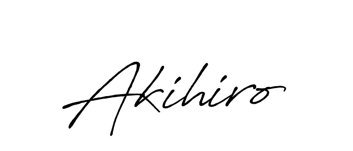 Create a beautiful signature design for name Akihiro. With this signature (Antro_Vectra_Bolder) fonts, you can make a handwritten signature for free. Akihiro signature style 7 images and pictures png