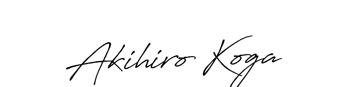 Use a signature maker to create a handwritten signature online. With this signature software, you can design (Antro_Vectra_Bolder) your own signature for name Akihiro Koga. Akihiro Koga signature style 7 images and pictures png