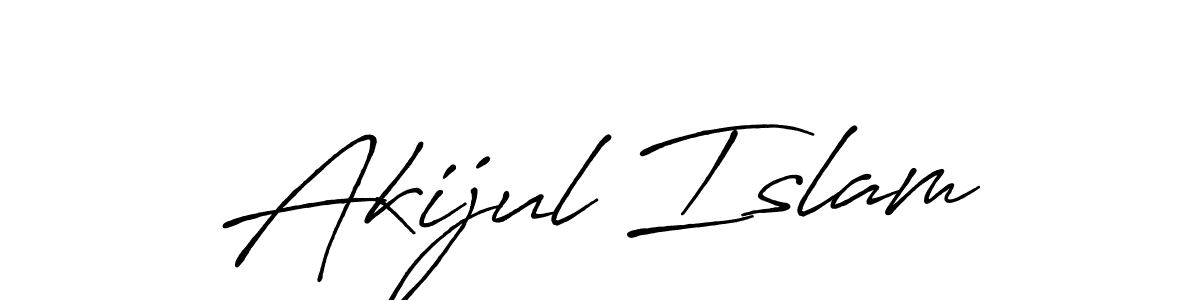 Akijul Islam stylish signature style. Best Handwritten Sign (Antro_Vectra_Bolder) for my name. Handwritten Signature Collection Ideas for my name Akijul Islam. Akijul Islam signature style 7 images and pictures png