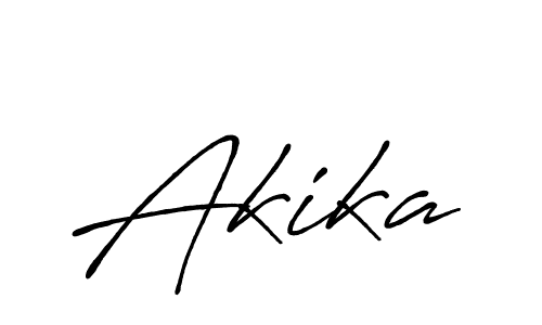 Also we have Akika name is the best signature style. Create professional handwritten signature collection using Antro_Vectra_Bolder autograph style. Akika signature style 7 images and pictures png