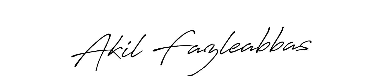 How to make Akil Fazleabbas name signature. Use Antro_Vectra_Bolder style for creating short signs online. This is the latest handwritten sign. Akil Fazleabbas signature style 7 images and pictures png