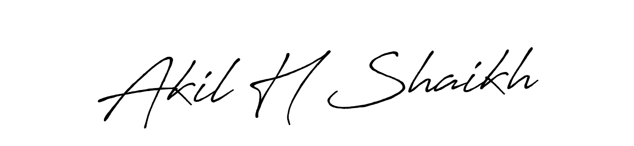 This is the best signature style for the Akil H Shaikh name. Also you like these signature font (Antro_Vectra_Bolder). Mix name signature. Akil H Shaikh signature style 7 images and pictures png
