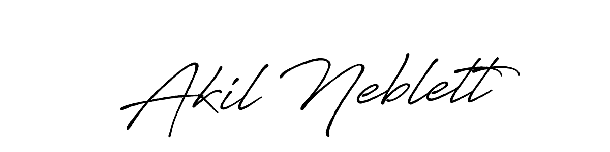 You should practise on your own different ways (Antro_Vectra_Bolder) to write your name (Akil Neblett) in signature. don't let someone else do it for you. Akil Neblett signature style 7 images and pictures png