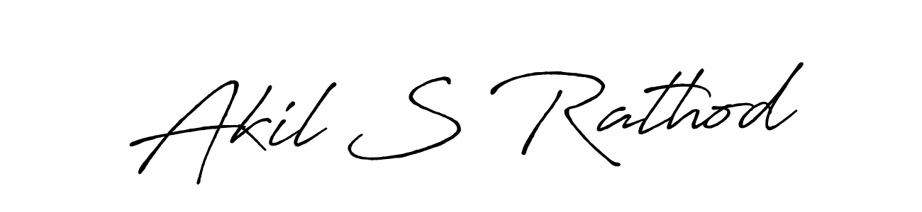 Create a beautiful signature design for name Akil S Rathod. With this signature (Antro_Vectra_Bolder) fonts, you can make a handwritten signature for free. Akil S Rathod signature style 7 images and pictures png