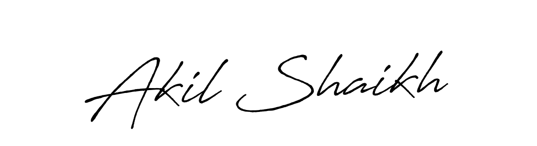 You can use this online signature creator to create a handwritten signature for the name Akil Shaikh. This is the best online autograph maker. Akil Shaikh signature style 7 images and pictures png