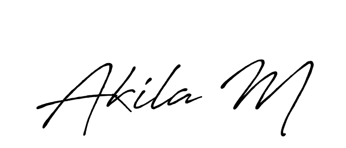 if you are searching for the best signature style for your name Akila M. so please give up your signature search. here we have designed multiple signature styles  using Antro_Vectra_Bolder. Akila M signature style 7 images and pictures png