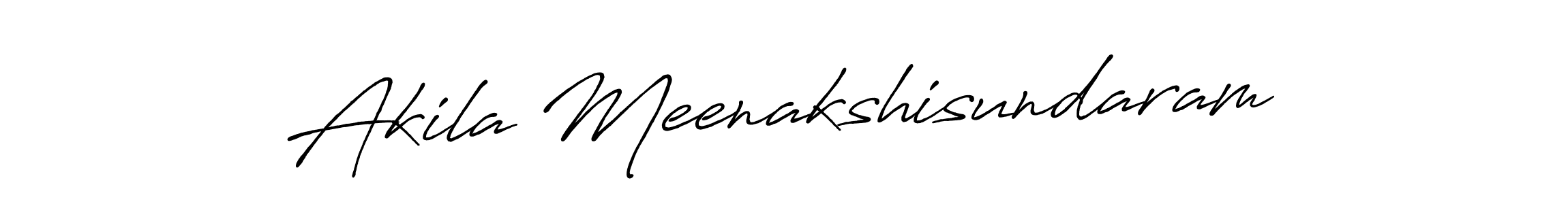 Akila Meenakshisundaram stylish signature style. Best Handwritten Sign (Antro_Vectra_Bolder) for my name. Handwritten Signature Collection Ideas for my name Akila Meenakshisundaram. Akila Meenakshisundaram signature style 7 images and pictures png