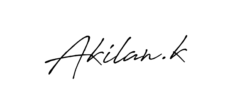 It looks lik you need a new signature style for name Akilan.k. Design unique handwritten (Antro_Vectra_Bolder) signature with our free signature maker in just a few clicks. Akilan.k signature style 7 images and pictures png