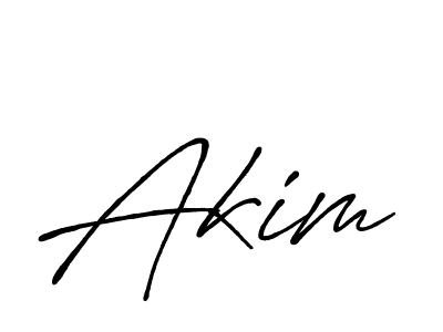 Make a beautiful signature design for name Akim. With this signature (Antro_Vectra_Bolder) style, you can create a handwritten signature for free. Akim signature style 7 images and pictures png