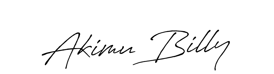 if you are searching for the best signature style for your name Akimu Billy. so please give up your signature search. here we have designed multiple signature styles  using Antro_Vectra_Bolder. Akimu Billy signature style 7 images and pictures png