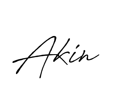 Also we have Akin name is the best signature style. Create professional handwritten signature collection using Antro_Vectra_Bolder autograph style. Akin signature style 7 images and pictures png