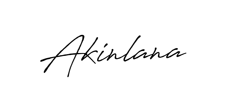 Make a beautiful signature design for name Akinlana. With this signature (Antro_Vectra_Bolder) style, you can create a handwritten signature for free. Akinlana signature style 7 images and pictures png