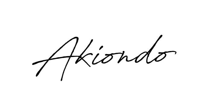 How to make Akiondo name signature. Use Antro_Vectra_Bolder style for creating short signs online. This is the latest handwritten sign. Akiondo signature style 7 images and pictures png