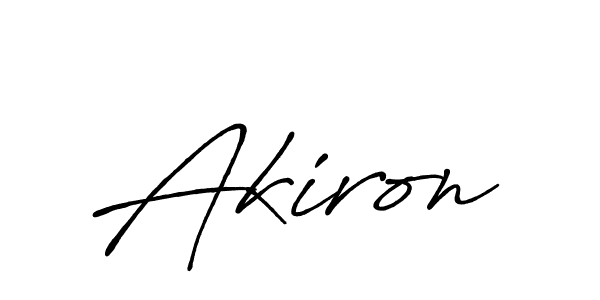 You should practise on your own different ways (Antro_Vectra_Bolder) to write your name (Akiron) in signature. don't let someone else do it for you. Akiron signature style 7 images and pictures png