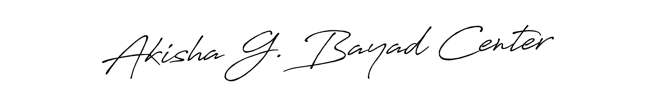 Also we have Akisha G. Bayad Center name is the best signature style. Create professional handwritten signature collection using Antro_Vectra_Bolder autograph style. Akisha G. Bayad Center signature style 7 images and pictures png