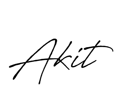 How to make Akit name signature. Use Antro_Vectra_Bolder style for creating short signs online. This is the latest handwritten sign. Akit signature style 7 images and pictures png