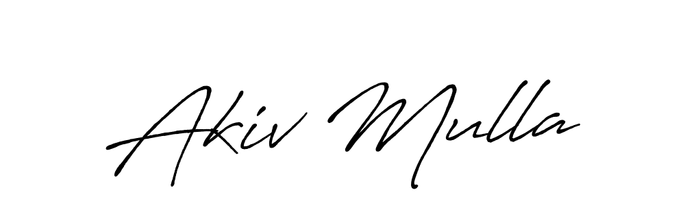 You should practise on your own different ways (Antro_Vectra_Bolder) to write your name (Akiv Mulla) in signature. don't let someone else do it for you. Akiv Mulla signature style 7 images and pictures png