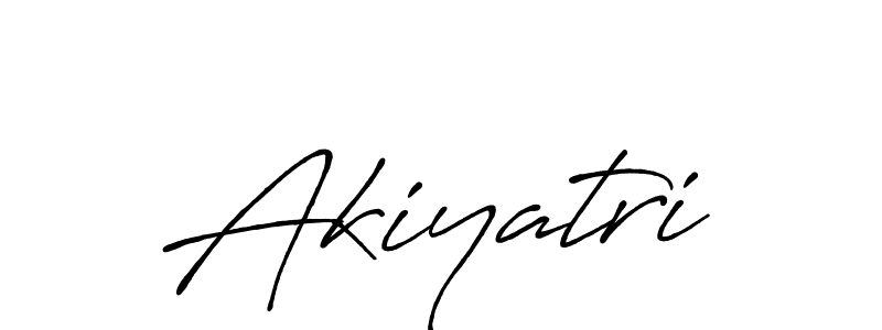 Akiyatri stylish signature style. Best Handwritten Sign (Antro_Vectra_Bolder) for my name. Handwritten Signature Collection Ideas for my name Akiyatri. Akiyatri signature style 7 images and pictures png
