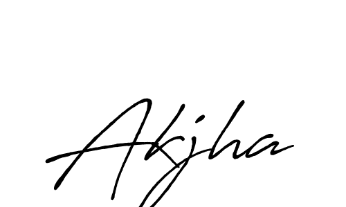 Akjha stylish signature style. Best Handwritten Sign (Antro_Vectra_Bolder) for my name. Handwritten Signature Collection Ideas for my name Akjha. Akjha signature style 7 images and pictures png