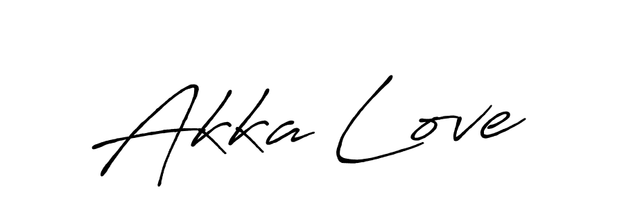 Make a beautiful signature design for name Akka Love. With this signature (Antro_Vectra_Bolder) style, you can create a handwritten signature for free. Akka Love signature style 7 images and pictures png