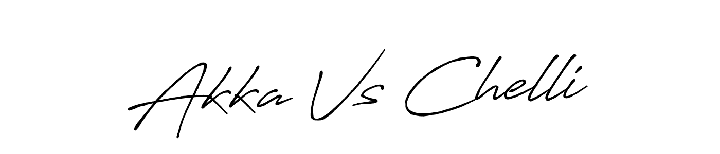 Also You can easily find your signature by using the search form. We will create Akka Vs Chelli name handwritten signature images for you free of cost using Antro_Vectra_Bolder sign style. Akka Vs Chelli signature style 7 images and pictures png