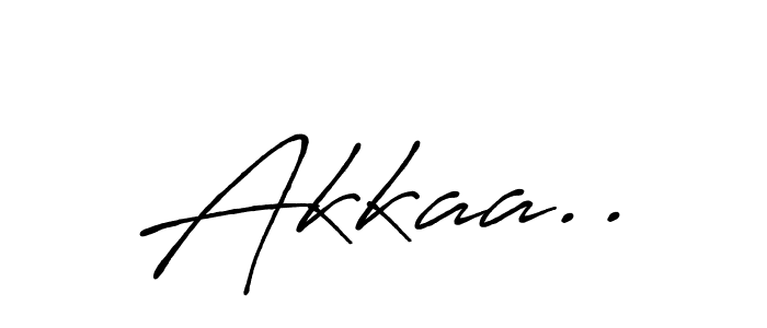 Make a beautiful signature design for name Akkaa... With this signature (Antro_Vectra_Bolder) style, you can create a handwritten signature for free. Akkaa.. signature style 7 images and pictures png