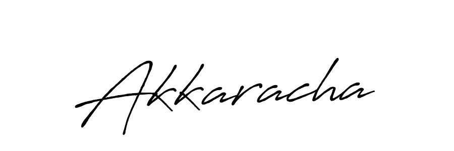 Use a signature maker to create a handwritten signature online. With this signature software, you can design (Antro_Vectra_Bolder) your own signature for name Akkaracha. Akkaracha signature style 7 images and pictures png
