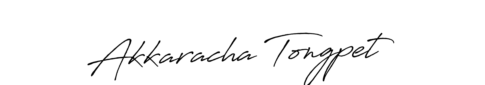 How to make Akkaracha Tongpet signature? Antro_Vectra_Bolder is a professional autograph style. Create handwritten signature for Akkaracha Tongpet name. Akkaracha Tongpet signature style 7 images and pictures png