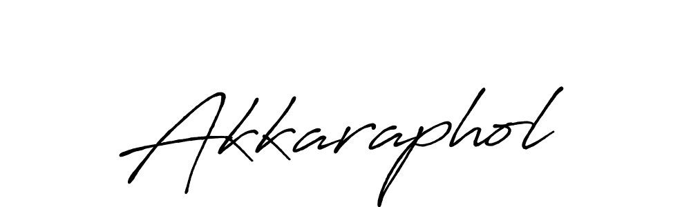 Akkaraphol stylish signature style. Best Handwritten Sign (Antro_Vectra_Bolder) for my name. Handwritten Signature Collection Ideas for my name Akkaraphol. Akkaraphol signature style 7 images and pictures png