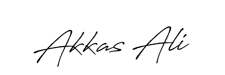 Akkas Ali stylish signature style. Best Handwritten Sign (Antro_Vectra_Bolder) for my name. Handwritten Signature Collection Ideas for my name Akkas Ali. Akkas Ali signature style 7 images and pictures png