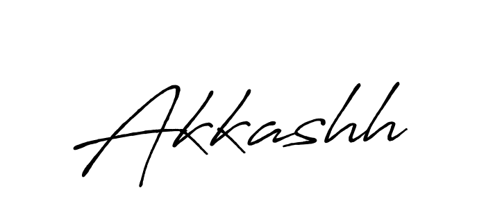 How to make Akkashh name signature. Use Antro_Vectra_Bolder style for creating short signs online. This is the latest handwritten sign. Akkashh signature style 7 images and pictures png