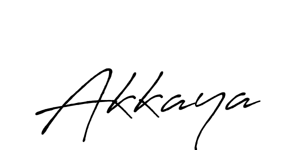 Design your own signature with our free online signature maker. With this signature software, you can create a handwritten (Antro_Vectra_Bolder) signature for name Akkaya. Akkaya signature style 7 images and pictures png