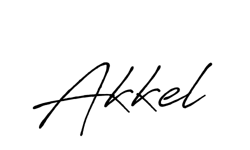 Akkel stylish signature style. Best Handwritten Sign (Antro_Vectra_Bolder) for my name. Handwritten Signature Collection Ideas for my name Akkel. Akkel signature style 7 images and pictures png