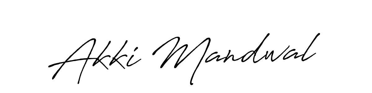 Use a signature maker to create a handwritten signature online. With this signature software, you can design (Antro_Vectra_Bolder) your own signature for name Akki Mandwal. Akki Mandwal signature style 7 images and pictures png