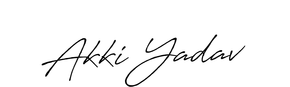 How to make Akki Yadav signature? Antro_Vectra_Bolder is a professional autograph style. Create handwritten signature for Akki Yadav name. Akki Yadav signature style 7 images and pictures png