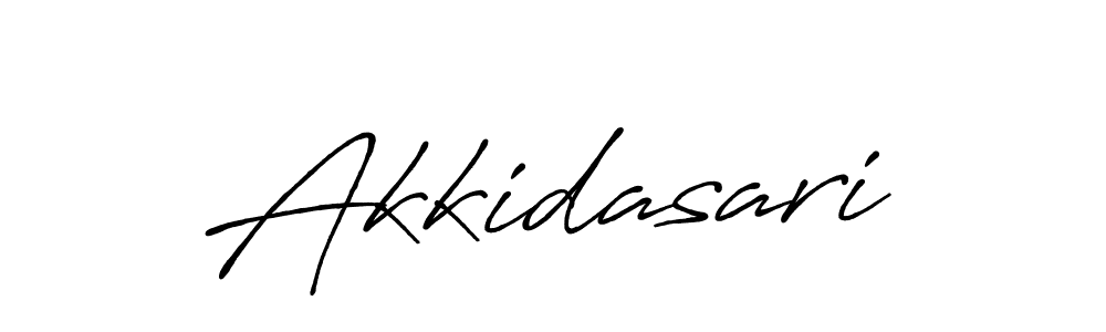 How to make Akkidasari name signature. Use Antro_Vectra_Bolder style for creating short signs online. This is the latest handwritten sign. Akkidasari signature style 7 images and pictures png