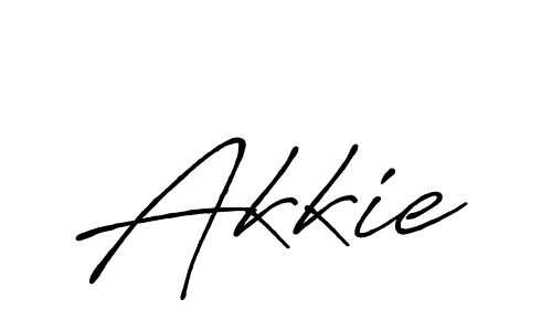 Also we have Akkie name is the best signature style. Create professional handwritten signature collection using Antro_Vectra_Bolder autograph style. Akkie signature style 7 images and pictures png