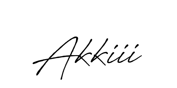 Design your own signature with our free online signature maker. With this signature software, you can create a handwritten (Antro_Vectra_Bolder) signature for name Akkiii. Akkiii signature style 7 images and pictures png