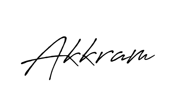 Create a beautiful signature design for name Akkram. With this signature (Antro_Vectra_Bolder) fonts, you can make a handwritten signature for free. Akkram signature style 7 images and pictures png