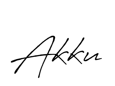 Create a beautiful signature design for name Akku. With this signature (Antro_Vectra_Bolder) fonts, you can make a handwritten signature for free. Akku signature style 7 images and pictures png