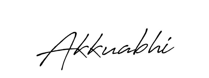 Akkuabhi stylish signature style. Best Handwritten Sign (Antro_Vectra_Bolder) for my name. Handwritten Signature Collection Ideas for my name Akkuabhi. Akkuabhi signature style 7 images and pictures png