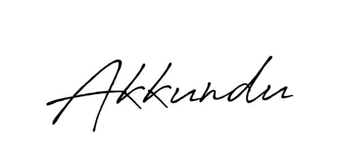Use a signature maker to create a handwritten signature online. With this signature software, you can design (Antro_Vectra_Bolder) your own signature for name Akkundu. Akkundu signature style 7 images and pictures png